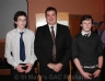 County Vice Chairman Jim Murray presents two of the winners of the Junior Quiz team at County Scor Brian Mc Mullan and Conor Magillian